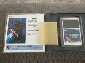 Darius Plus PC Engine (Japan Import) HuCARD W/Case & Manual US Seller