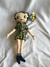 Kellytoy Betty Boop 16" Solider Plush Doll Toy 1999 with Tag