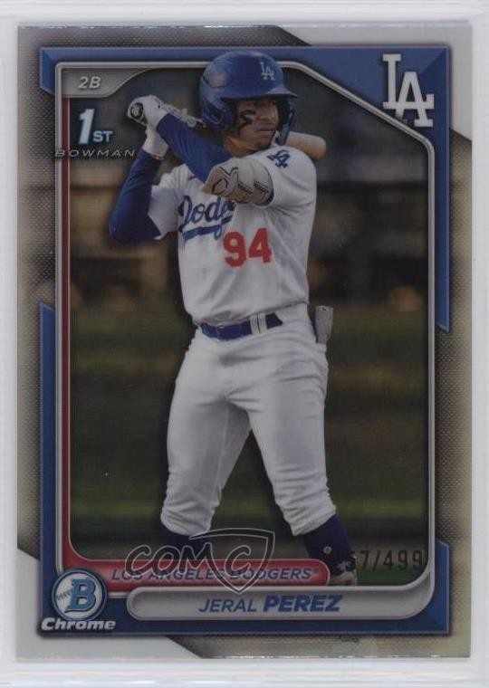 2024 Bowman Chrome Prospects Refractor /499 Jeral Perez #BCP-158 0lc5