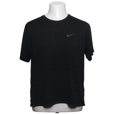 Nike, T-shirt, Größe: L, Schwarz, Polyester, Print, Herren #UIQ