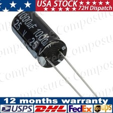5pcs 1000uF 25V Electrolytic Capacitors Lot CD110