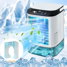 Portable 4-in-1 Mini Air Conditioner Rechargeable Evaporative Air Cooler Fan USA