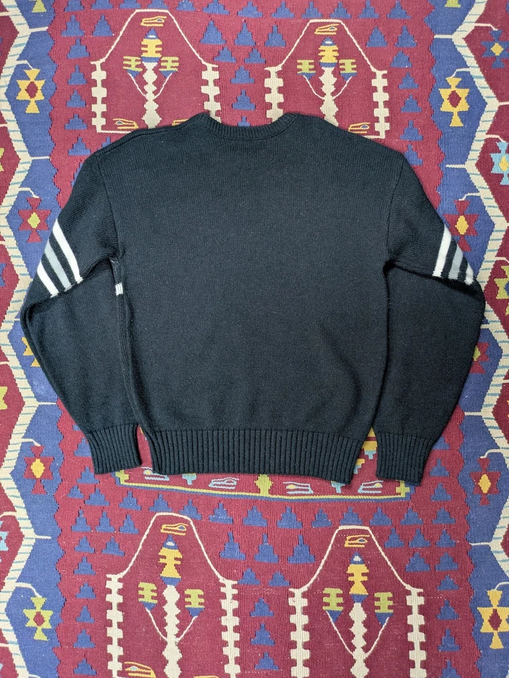 VTG Raiders Knit Sweater, Small, Acrylic & Wool Blend, Striped, NFL, Football - Image 2 of 4