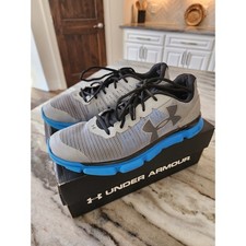 Under Armour Micro G Assert 6 Mens Running Shoes Gray Blue Black Size 10