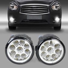 2X Nebelscheinwerfer 9 LED Tagfahrlicht Nebel Lampen Licht für Nissan Infiniti