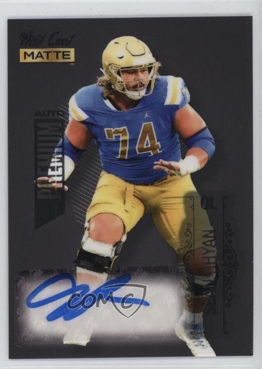 Sean Rhyan Wild Card Matte Black Draft Pick Premium Autographs #MBA Silver Foil