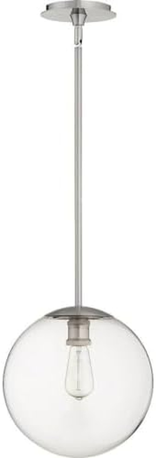 80-12-65 Transitional One Light Pendant in Pewter, Nickel, Silver Finish,