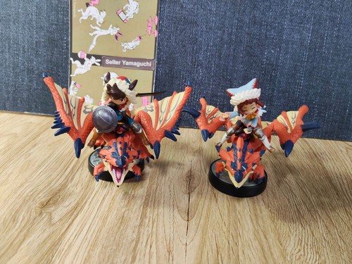 NINTENDO MONSTER HUNTER STORIES Capcom Amiibo Rathalos & Rider Girl boy JAPAN