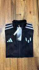 Image of Brand New Adidas Lionel Messi Youth Track Jacket - Black - Size Small With Tags