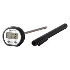 Taylor 9841 4-3/4" Stem Digital Pocket Thermometer, -40 Degrees To 500 Degrees F