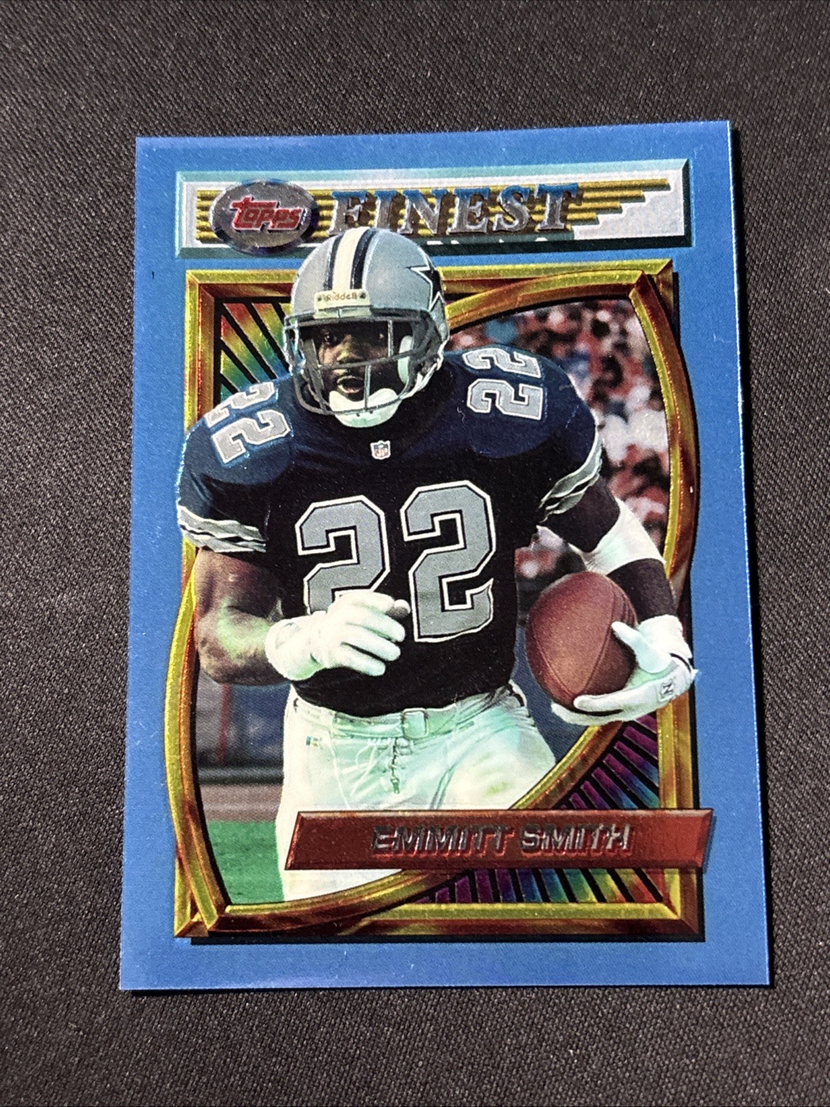 EMMITT SMITH - 1994 Topps Finest Football - Dallas Cowboys #1 - HOF