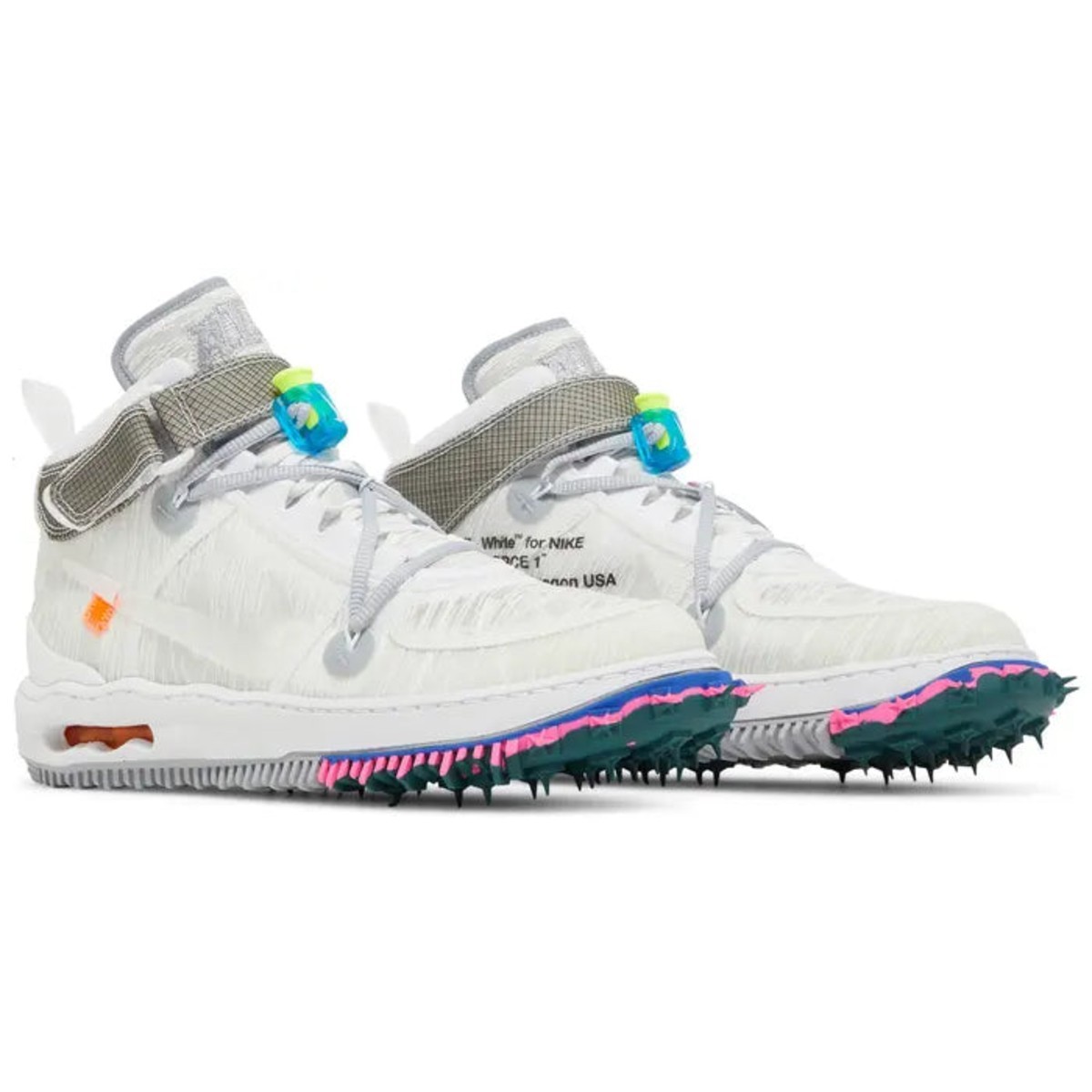 Nike Air Force 1 Mid Off-White White DO6290-100 Mens New | eBay
