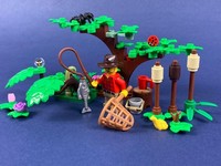 Lego® Figur Angler Fischer Angel Pflanze Rute Fisch Seerose Schilf Netz Wald See