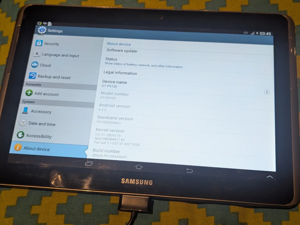 Samsung Galaxy Tab 2 10.1 Android Tablet, GT-P5100, 16GB, Wi-Fi + 3G, Titanium - Image 4 of 4