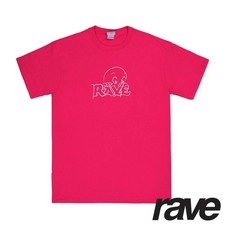 RAVE SKATEBOARDS Friendly Ghost Tee T-Shirt - Heliconia Red