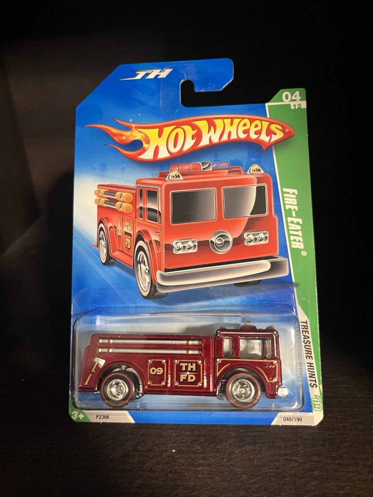 Hot Wheels 2009 SUPER Treasure Hunt FIRE EATER Red NEW in Package