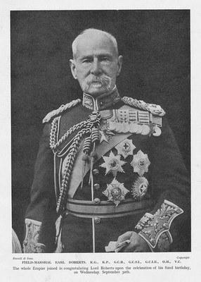 FIELD MARSHAL EARL ROBERTS Vintage Print 1914