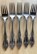 Oneida Raphael Distinction Deluxe HH Stainless Flatware Lot 5-3 Dinner 2 Salad
