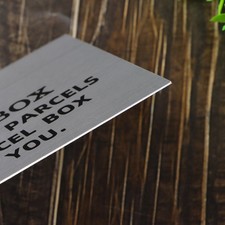 12PCS Metal Parcel Box Signs Aluminum Plates for Home Delivery 15X10CM