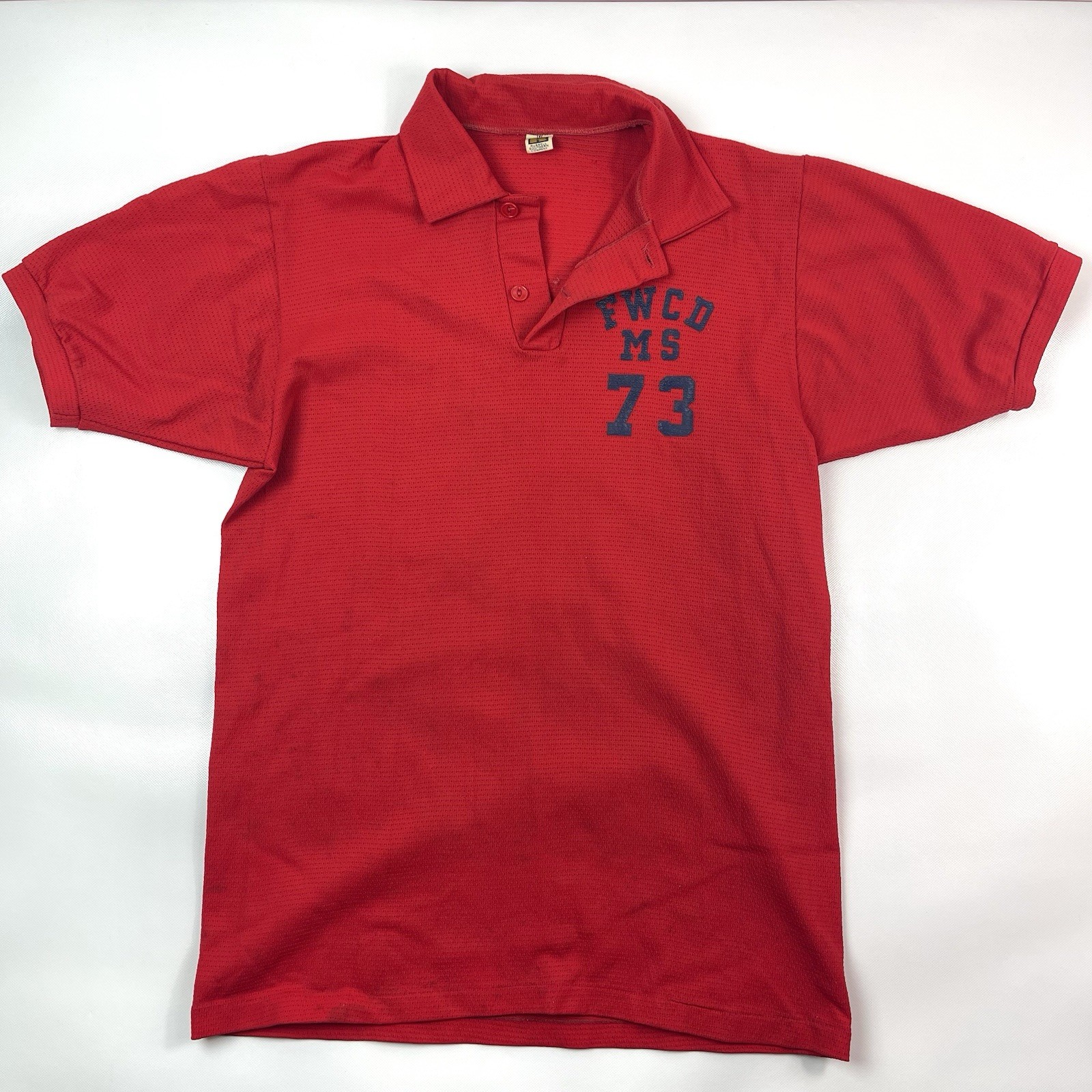 Russell Southern Red FWCD MS 73 Polo Shirt Vintage Men’s Size M