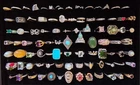 Vintage Costume Jewelry Ring Assortment Mixed Lot of 89 Items NICE