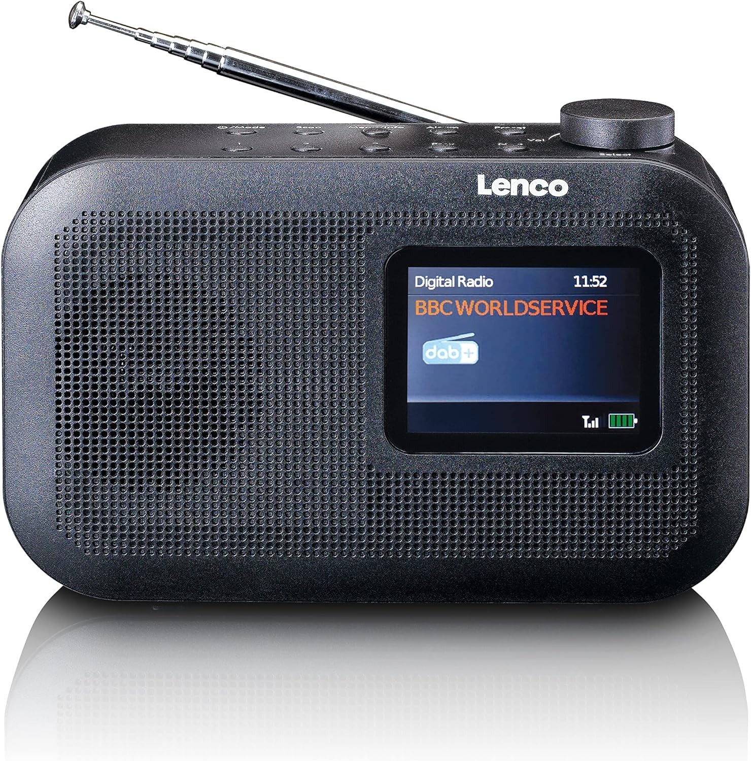 Radio portable DAB+ Lenco PDR-026 anti-grésillement avec présélections faciles