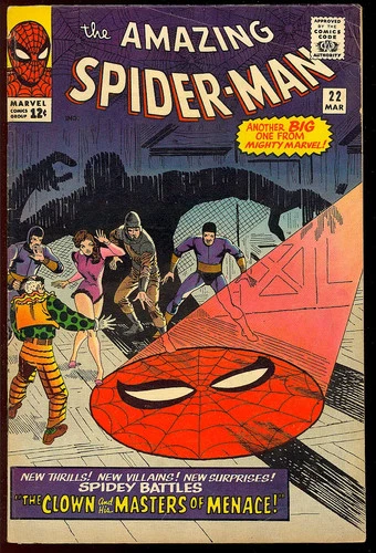 Amazing Spider-Man #22 Nice Unrestored Silver Age Ditko Marvel Comic 1965 VG+