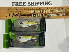 LOT OF 2 Googan Squad Mini Klutch LIPLESS Crankbait SEXY SHAD  3/8oz LURES NIPS