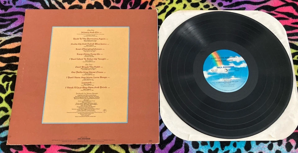 Merle Haggard Lp-Back To The Barrooms!MCA 5139/1980! NM Vinyl/VG++ Jacket! - Image 2 of 4