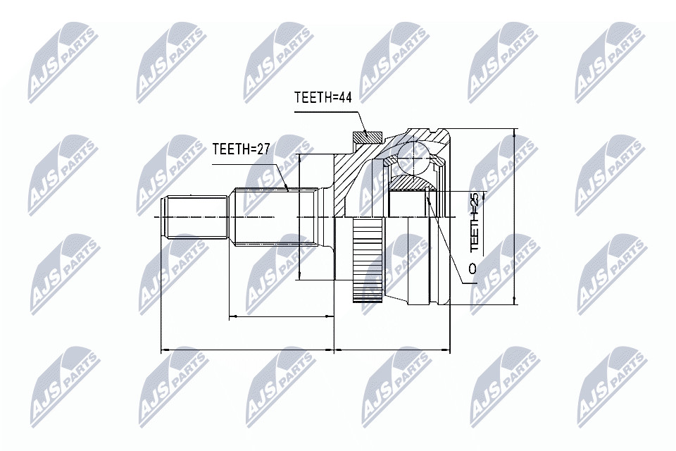 N.T.Y. NPZ-RE-033.NTY Joint Kit, drive shaft for RENAULT