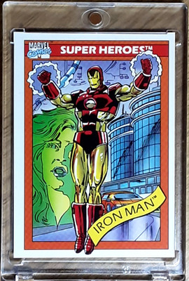 1990 Marvel Universe Karte 42 IRON MAN.