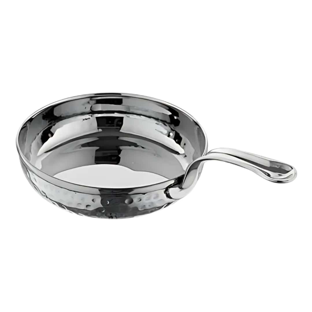 Round Hammered Stainless Steel Pan Ø 15 Cm Medri - Restaurant