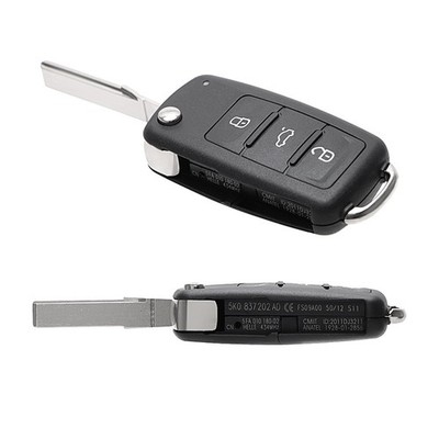 3 Tasten Autoschlüssel Gehäuse für VW Golf 5 6 Polo Jetta Caddy Eos Scirocco 