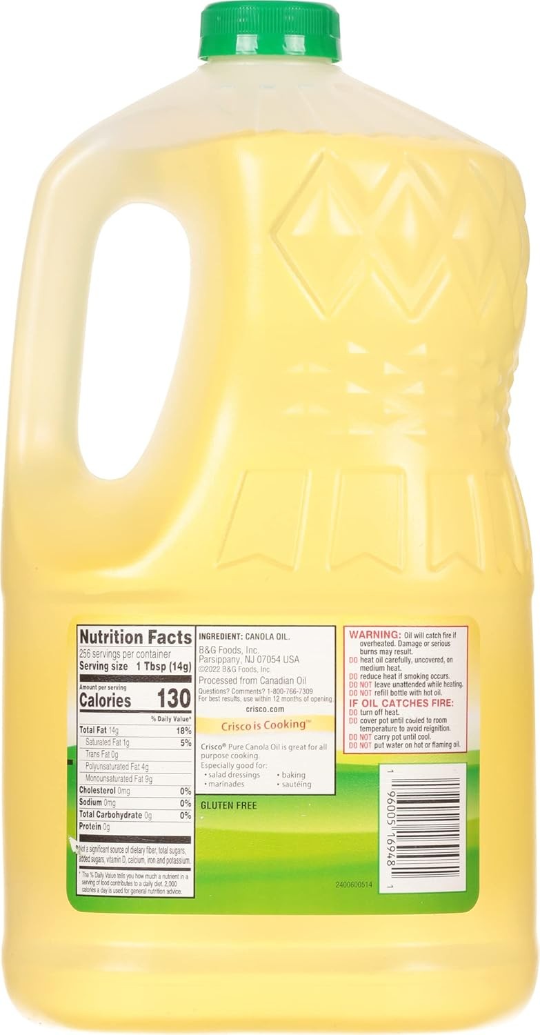 Canola Oil, 1 gallon (128 Fl Oz)