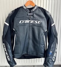 AIRBAG LEATHER JACKET Dainese Racing 3 D-Air SIZE 42 leather airbag jacket TOP!