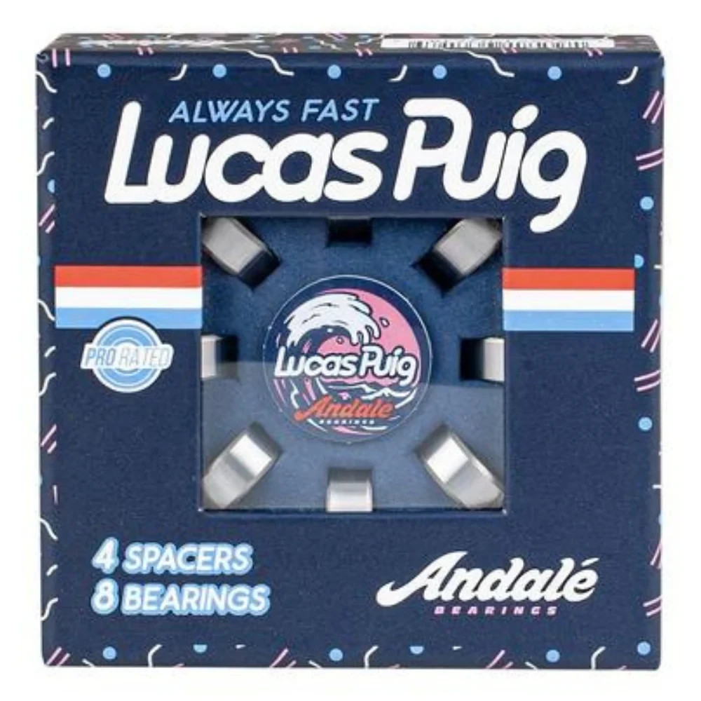 Andale Lucas Puig Signature Pro Model Skateboard G5 Bearings (Set of 8)