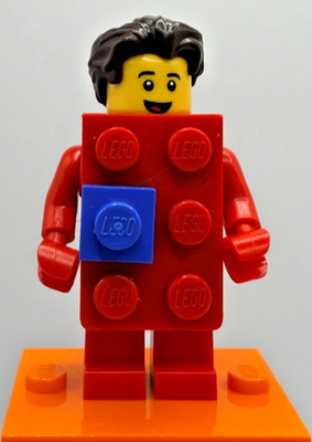 LEGO (71021) CMF Series 18 Red Brick Suit Guy Minifigure col18-2 Complete New