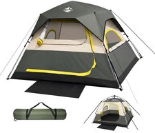 4 Person Instant Tents for Camping Setup in 50s, Cabin Tent with Rainfly