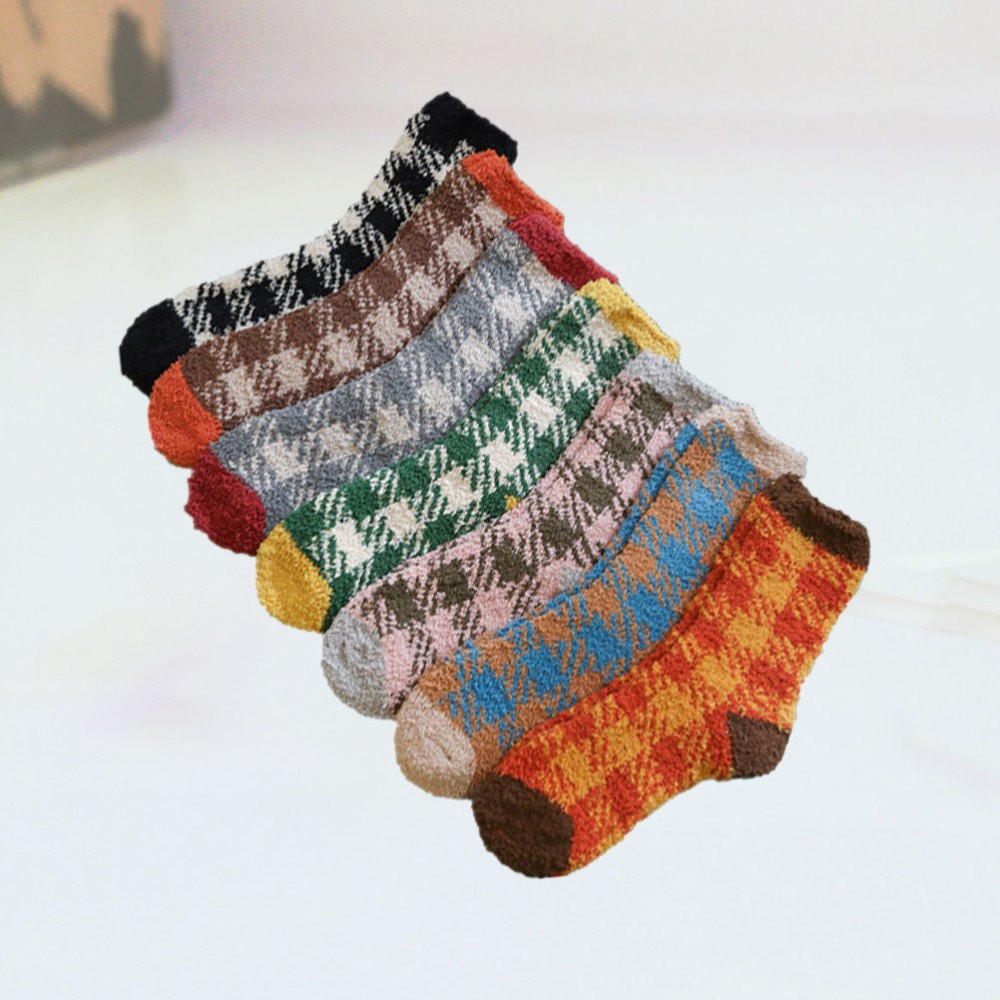 SAOLA 7 Pairs Chaussettes En Molleton De Aux Femmes Sol D'hiver
