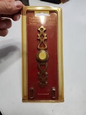 VTG NEW Nutone Door Chime Antique Brass Lighted Pushbutton Coventry Lite PB-28L