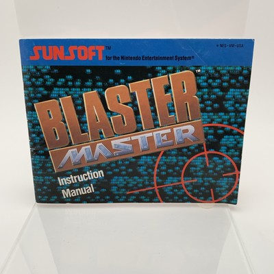 Original 1988 NINTENDO NES BLASTER MASTER INSTRUCTION MANUAL ONLY Sunsoft
