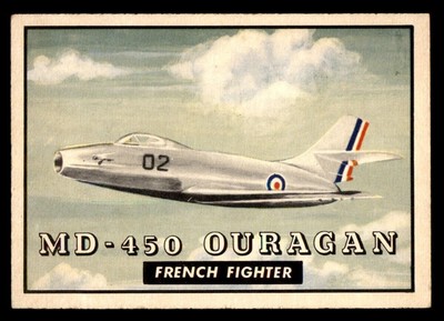 1952 Topps Wings #104 MD-450 Ouragan VG/EX *e1