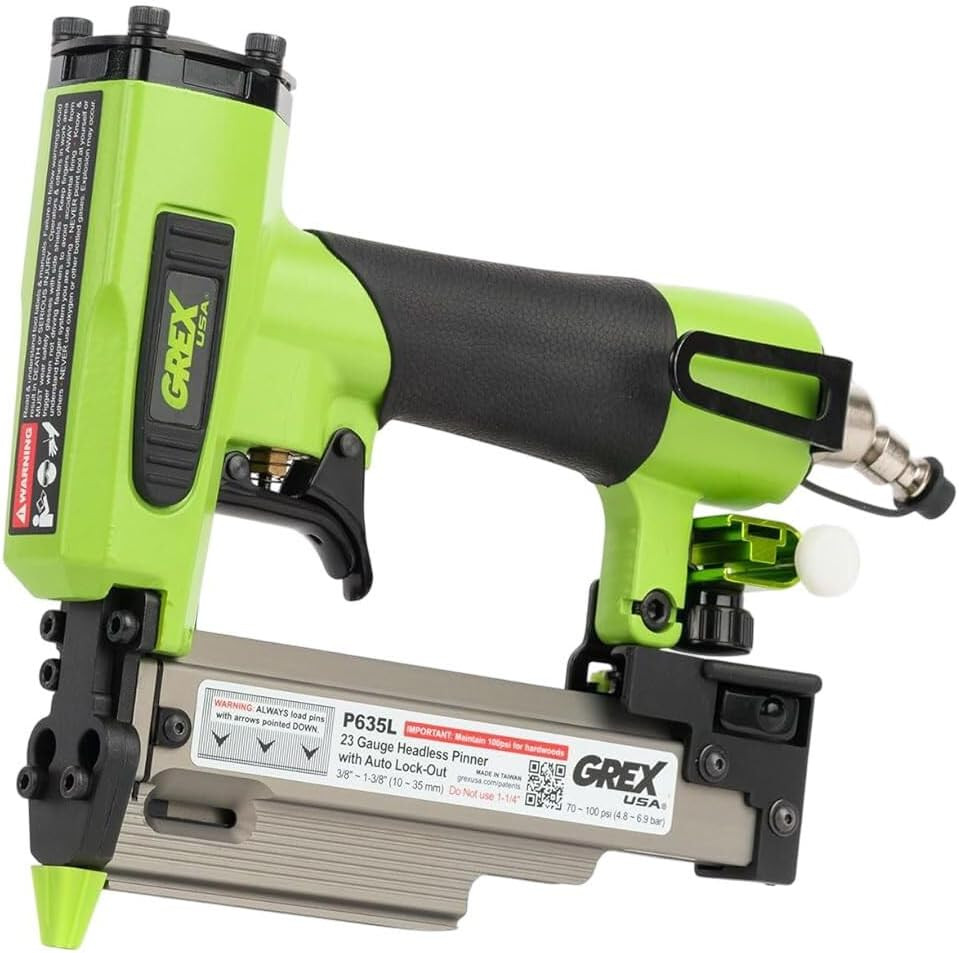 Grex P635L - 23 Ga Headless Pinner W/Auto Lock-Out & Edge Gu