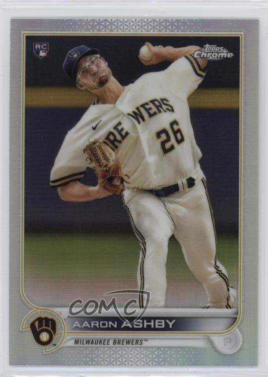 2022 Topps Chrome Refractor Aaron Ashby #80 et6