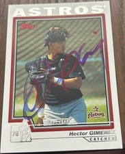 2004 Topps Traded HECTOR GIMENEZ RC #T166 🔥 Astros 🔥 GORGEOUS Autograph ⚾️🔝