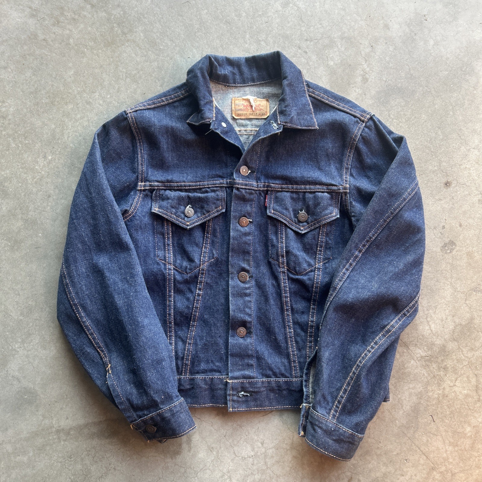 SUPER CLEAN Chest 38 — Vintage Levi’s Denim Big E Jacket — 60s-70s, Type 3, #526
