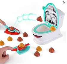 Funny Poop Toilet Shooting Game 2-Player PK Tabletop Catapult Toy Kids Party