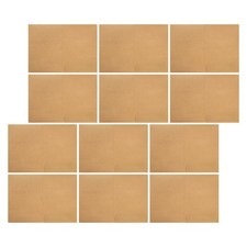 12Pcs A4 Folders with Pockets: Kraft Paper Portfolio Presentation Folder - A4