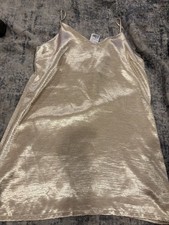 Forever 21 Champagne Short Dress Large