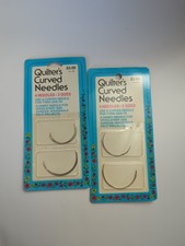 WH Collins Inc Quilter's Curved Needles 2 Pkgs NEW Made In England
